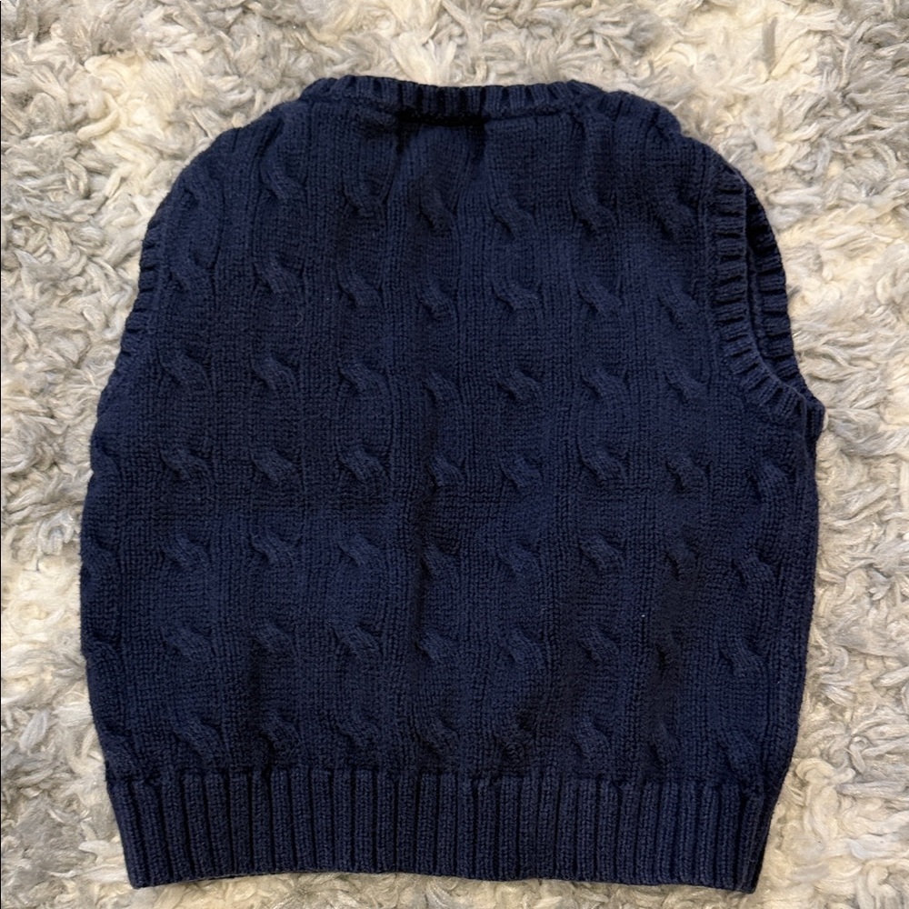 Polo by Ralph Lauren Kids Navy Knit Cardigan and Vest - Picture 4 of 6
